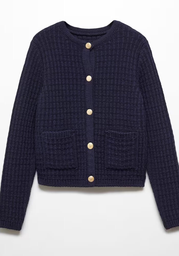 Button knit cardigan