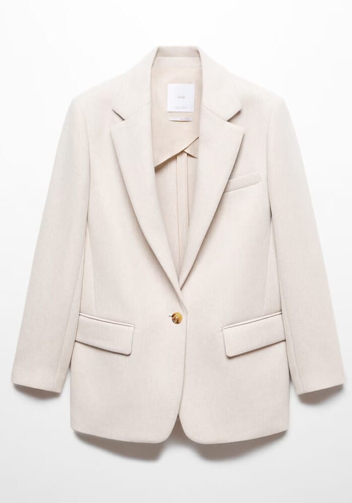 Structured wool blazer
