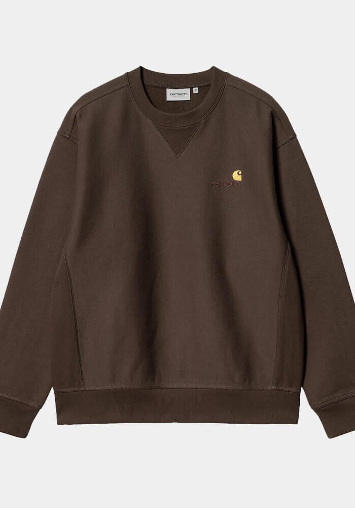 Carhartt American Script Sweat, tobacco