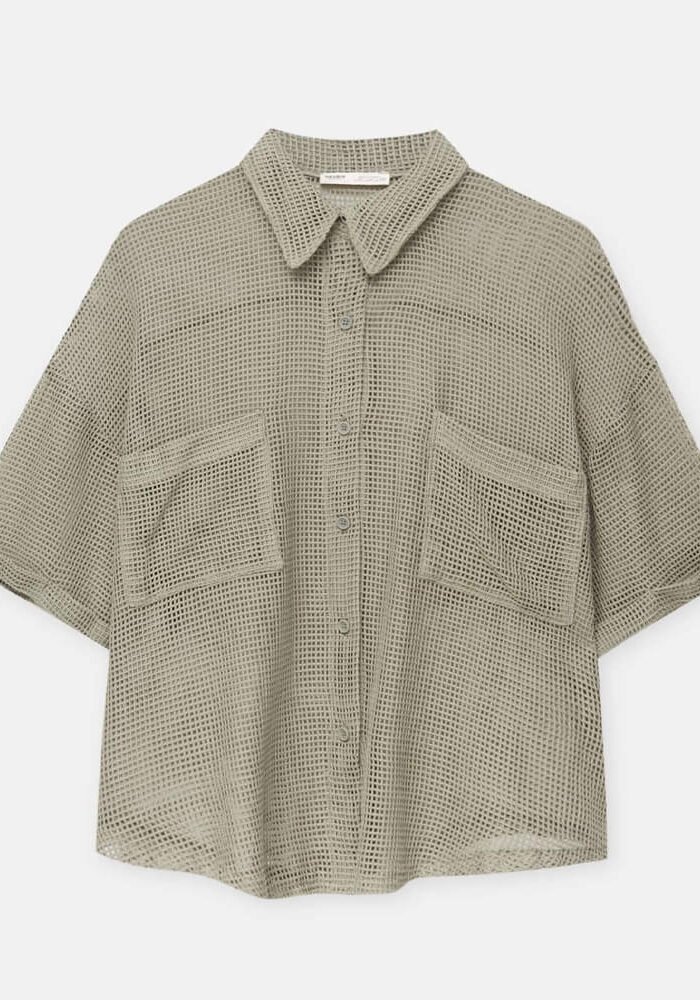 Short sleeve mesh shirt